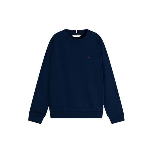 Tommy Hilfiger sweater met logo - donkerblauw