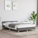 Maison Exclusive - Cadre de lit sans matelas, gris foncé, 120x200 cm, tissu