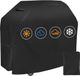 Unyqoos® Housse de barbecue résistante aux intempéries avec fermeture velcro et accoudoir, imperméable et résistante aux UV 145x61x117 cm