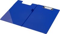 Q-Connect PVC Foldover Klembord Foolscap Blauw KF01301