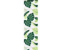 vidaXL Doucherolgordijn met cassette 70x240 cm stofbreedte 66 cm Groene bladeren Polyethyleen