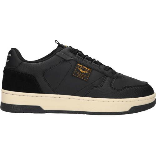 PME Legend CS-10 leren sneakers met logo - zwart