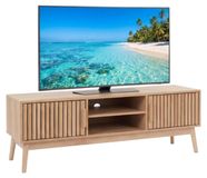 Klaus meuble TV, 117 x 48 x 40 cm, bois, marron