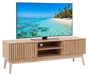 Klaus meuble TV, 117 x 48 x 40 cm, bois, marron