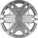 Gorecki Carpoint Wieldoppen Vision 14 Inch Abs Zilver Set Van 4