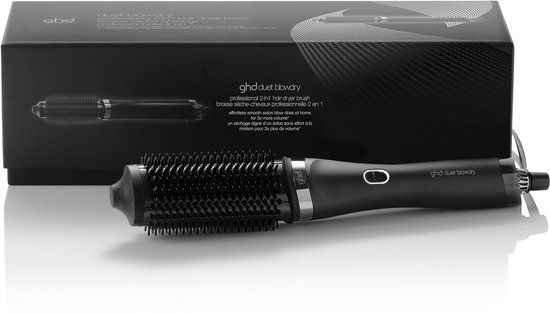 ghd Duet Blowdry 2-in-1 Hair Dryer Brush - Black - Includes Travel Case