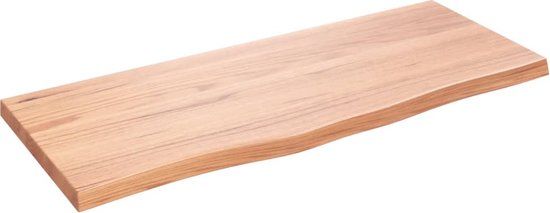 vidaXL Wandschap - 100x40x(2-4)cm - Eikenhout - Lichtbruin