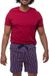 Mey Heren pyjama Graphic Stripes rood