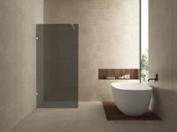 Wiesbaden Less Glasplaat voor Inloopdouche 90 x 200 cm - Nano Rookglas