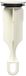 Delta Kraan Rp5648Wh Afvoerstop Voor Toilet, Wit