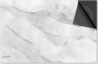 Dietrix Inductie Beschermer - 59x52cm - Marmer Beton Goud - Kookplaat Beschermer
