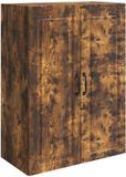 vidaXL Wandkast 66 x 34,5 x 90 cm Bewerkt hout Gerookt eiken