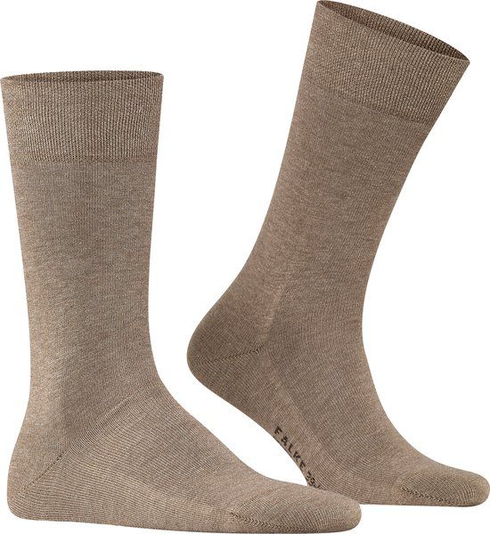 FALKE Sensitive London met comfort tailleband katoen sokken heren bruin - maat 39-42