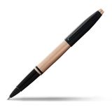Cross Calais Rollerball (mat zwarte dop, schrijfkleur: zwart, incl. geschenkdoos) roségoud