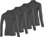 Heatkeeper - Thermoshirt dames - Zwart - XL - 4-Stuks