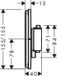 Hansgrohe Showerselect thermostaat inbouw v. 1 functie brushed bronze 15581140