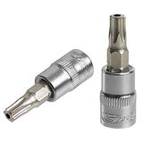 KS Tools Schroevendraaierdopsleutel Ultimate Torx geboord 1/4, L 37 mm - T25 inch, satijn-chroom