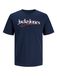 JACK & JONES - JJTOM TEE SS CREW NECK SN - Hommes - T-shirts - Bleu marine - Taille M - Coton