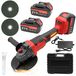 HDeye Bosch 18V Accuwinkelslijper 125MM, 860W – Borstelloze motor, krachtig met 2 accu's en accessoires