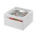iDesign EcoWood Keukenbewaardoos, keukencontainer van milieuvriendelijk Paulownia-hout, houten kist voor keuken, badkamer en meer, wit wassen