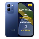 POCO C95 Pro, Smartphone 6+128 GB, Blauw, 7500mAh batterij 45W snelladen