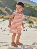 VERTBAUDET Gestreepte combishort baby's ecru