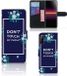 Sony Xperia L4 Portemonnee Hoesje Flowers Blue DTMP