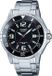 Casio Basic horloge, roestvrij staal, quartz uurwerk, waterdicht tot 20 ATM, grijs/zwart
