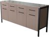 Alex Commode mélamine noyer 180cm plastique meuble