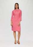 s.Oliver Robe à manches longues et col rond - rose
