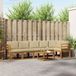 vidaXL - Ensemble de salon d'angle - 6 places assises - Naturel et beige - Acacia bois