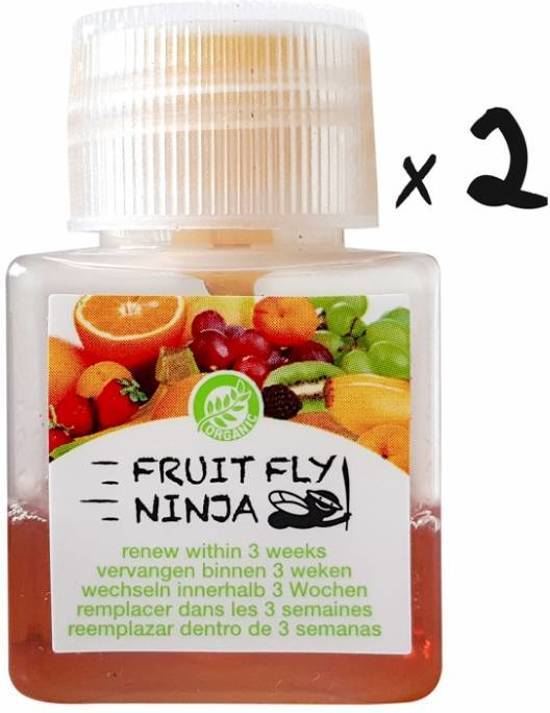 Fruit Fly NinjaÂ® Fruitvliegjes vanger 2-pack FRUIT FLY NINJA