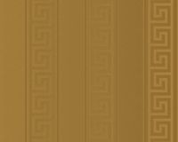 A.S. Création Versace 3 Behang Strepen Griekse Sleutel Goud Vliesbehang 10.05m x 0.70m