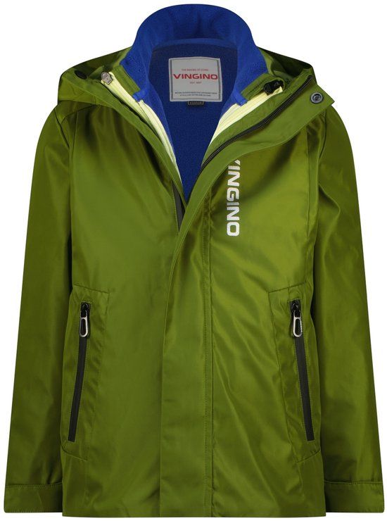 Vingino Tancon Jongens Buitenjas - Pesto Green - Maat 14