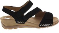 Gabor Nubuck Dames Sandalen - Zwart - 38