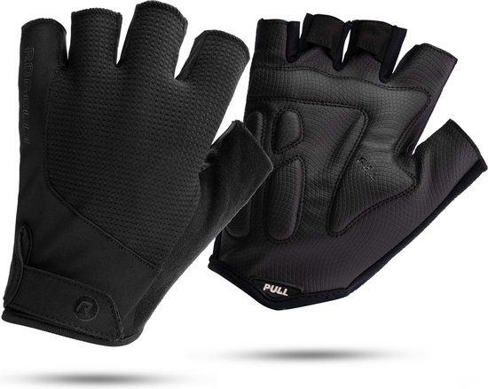 Rogelli Essential Zomer Fietshandschoenen - Korte Vinger - Heren - Zwart - XL