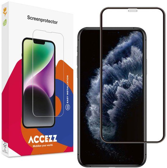 Accezz Screenprotector - Gehard Glas Full Cover voor Apple iPhone 11 Pro / Xs / X
