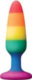 Colourful Dream Toys - Colourful Love anaalplug regenboog Small - Zwart