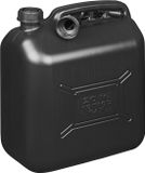 Benson Soer BV Jerrycan - 20 liter - Kunststof - UN-gekeurd - Zwart - Met tuit en draaggreep