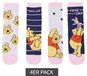 Disney Lot de 4 paires de chaussettes en coton pour enfants Winnie l'Ourson
