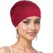 Sans marque Deux bonnets de nuit respirants et extensibles pour femmes, taille unique, bordeaux