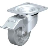 Blickle L-G 80G-FI Zwenkwiel met rem Wieldiameter: 80 mm Draagvermogen (max.): 200 kg 1 stuk(s)