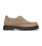 Birkenstock Men's 1031884 Highwood Moc Leather Shoes (Regular Fit) Taupe (42)