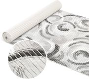 ANRO Tapis de bain Anneaux Gris 65x1500cm