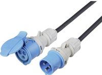 Sygonix SY-5244052 Stroom Verlengkabel 16 A Zwart 10 m H07RN-F 3G 2,5 mm²