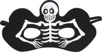 Widmann Skelet Halfmasker Zwart - Halloween - Volwassenen & Kinderen