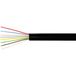 Kash 70I024 Câble téléphonique LiYY 8 x 0,12 mm² + 8 x 0,12 mm² Noir au mètre