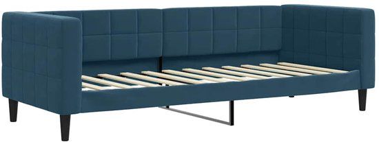 vidaXL Slaapbank 80x200 cm Fluweel Blauw