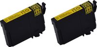 KATRIZ huismerk inkt voor Epson T27XL Y13ml (2 stuks) - Geel - Met chip