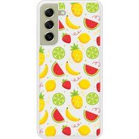 Samsung Bedrukt siliconen hoesje compatibel met Galaxy S21 FE Fruits tropicaux